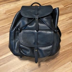 New Madewell Transport Rucksack black leather NWT!